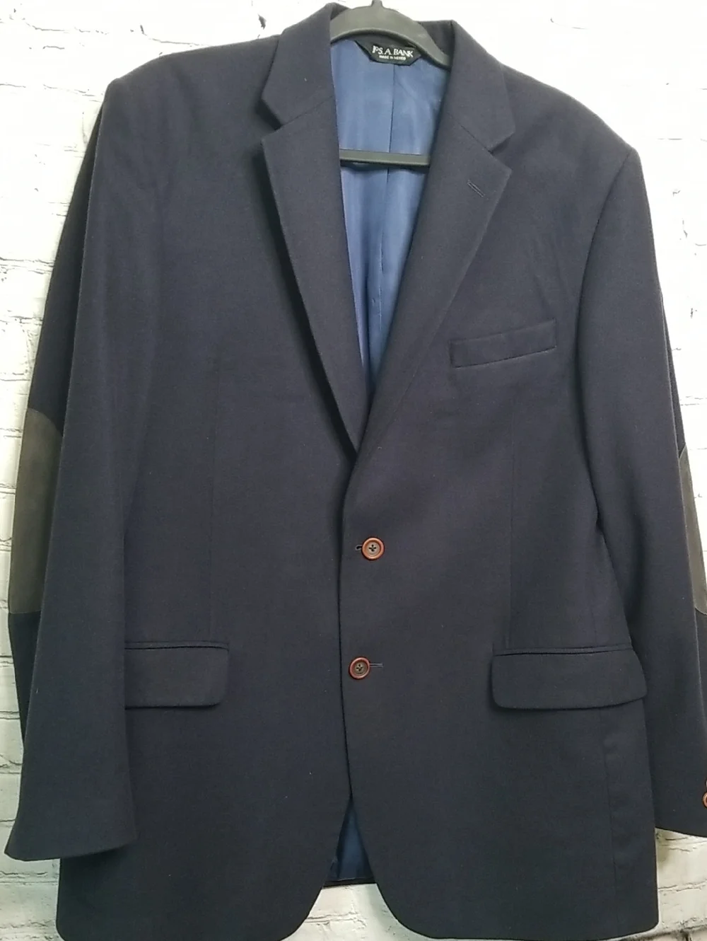 Joseph A Banks mens sport jacket w/elbow patches size tags removed EUC